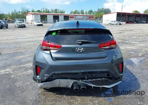 2019 Hyundai Veloster Turbo Ultimate из США, поврежденный, VIN KMHTH6AB7KU007172